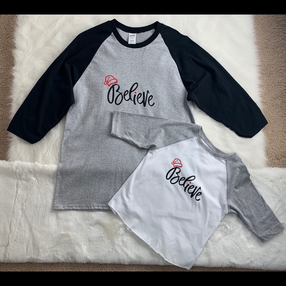 Mom&me Christmas shirt Adult Sz( M),Toddler Sz 4T.